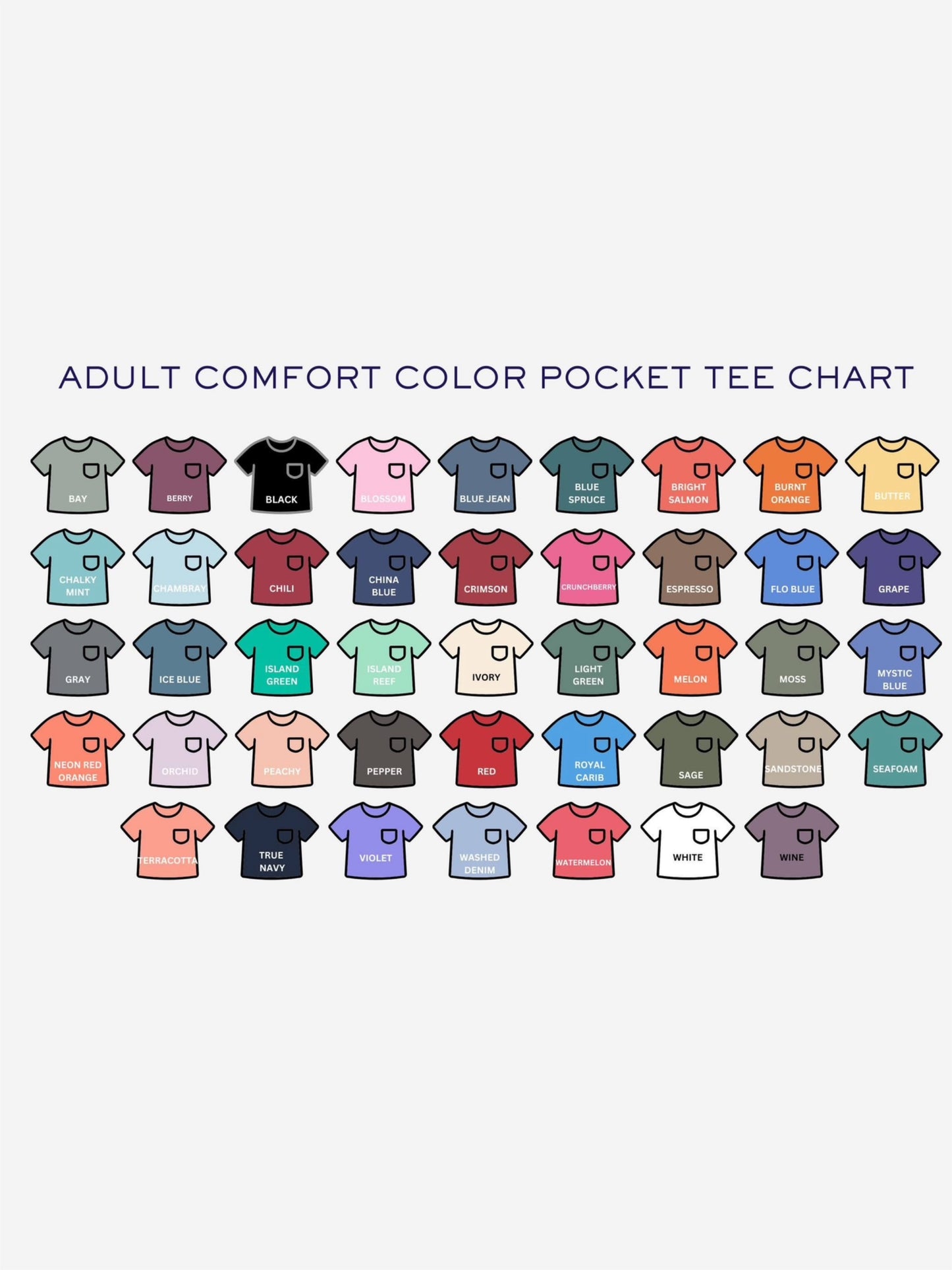 embroidered trout pocket tshirt