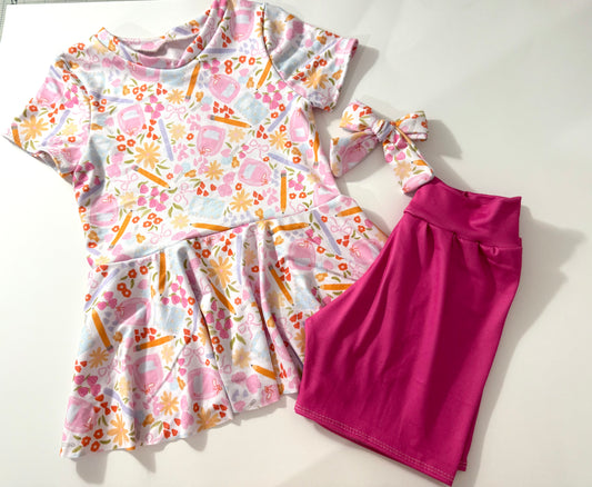 peplum, bikers & bow 6x