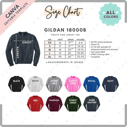 youth embroidered sweatshirt